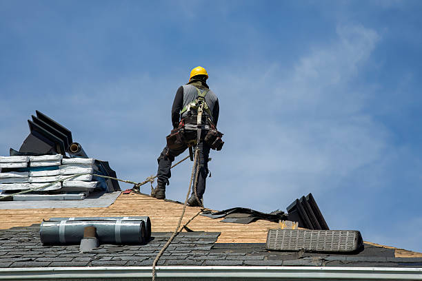 Professional Roof Replacement technician working in Dellroy, OH